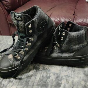 Converse Woolrich Plaid Hi Top Chuck Taylor All Stars Shoes Women's Size 7.5